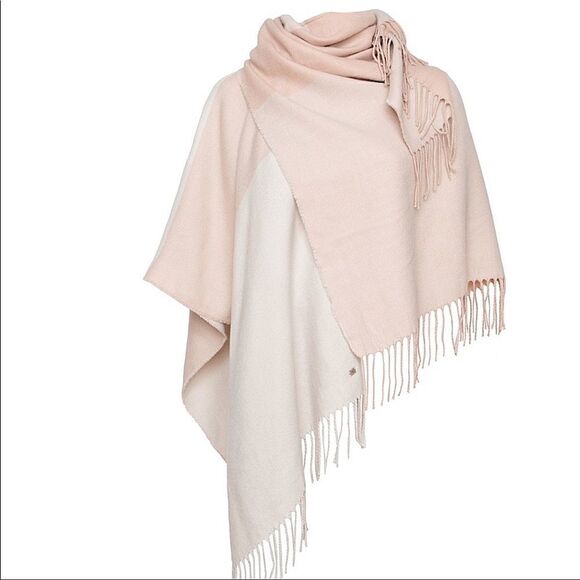 Soia & Kyo Woven Pink Scarf Scarfigan with Fringe - Picture 2 of 8